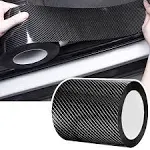 5D Carbon Sticker Car Fiber Strip Door pedal Foot Anti Scratch Tapes 10cm*3M KZH