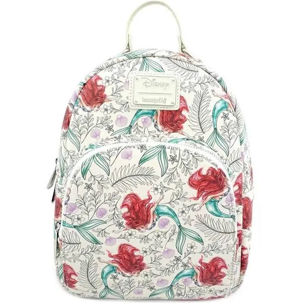 Loungefly Little Mermaid Ariel AOP Mini Backpack WDBK0701