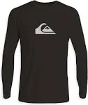 Quiksilver Men's Solid Streak Long Sleeve Black Rashguard