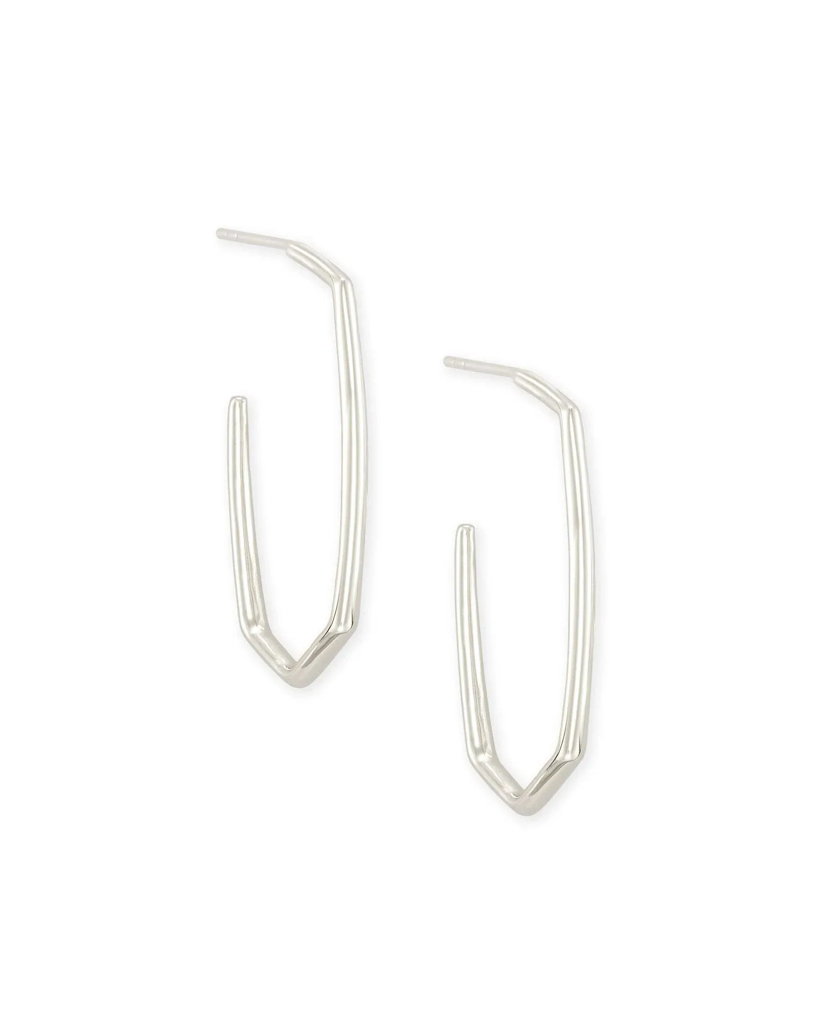 Ellen Hoop Earrings In Sterling Silver