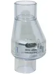 Valterra 200-C10 1" Clear Swing/Spring Check Valve with Slip Ends