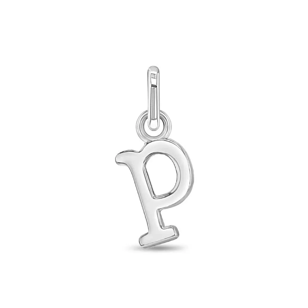 925 Sterling Silver Initial Letter J Name Charms for Girls and Teens Bracelets ...