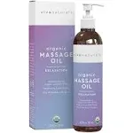 Viva Naturals Organic Massage Oil (8 fl. oz.) - Lavender Sensual Relaxing Body