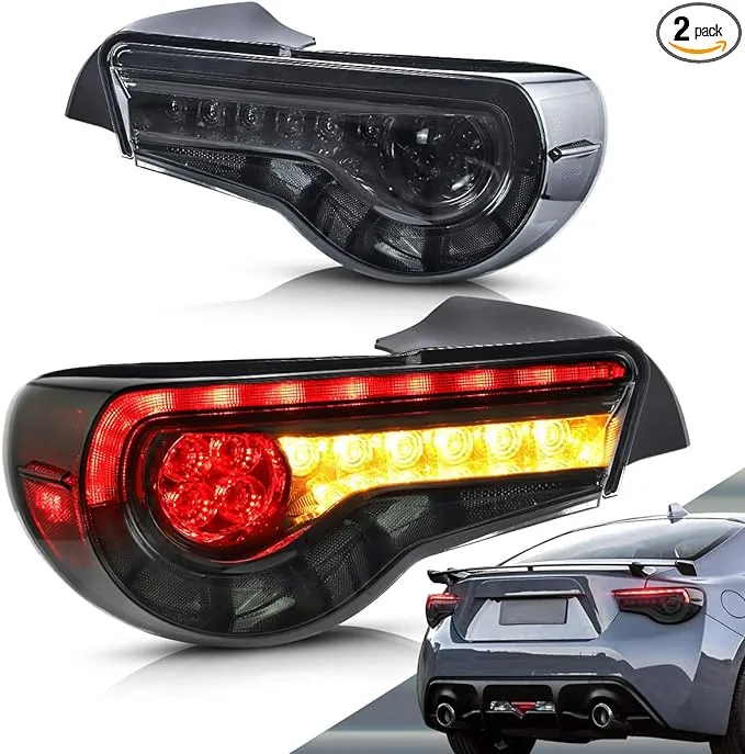 VLAND LED Tail Lights For 2013-20 Toyota 86 Subaru BRZ Scion FR-S Smoked Lamps