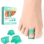 Welnove Hammertoe Corrector - 6 Pack Toe Splints - Soft Gel Toe Straighteners - Realign Bent, Curled, Crooked, Claw, Hammer Toes - Toe Corrector for