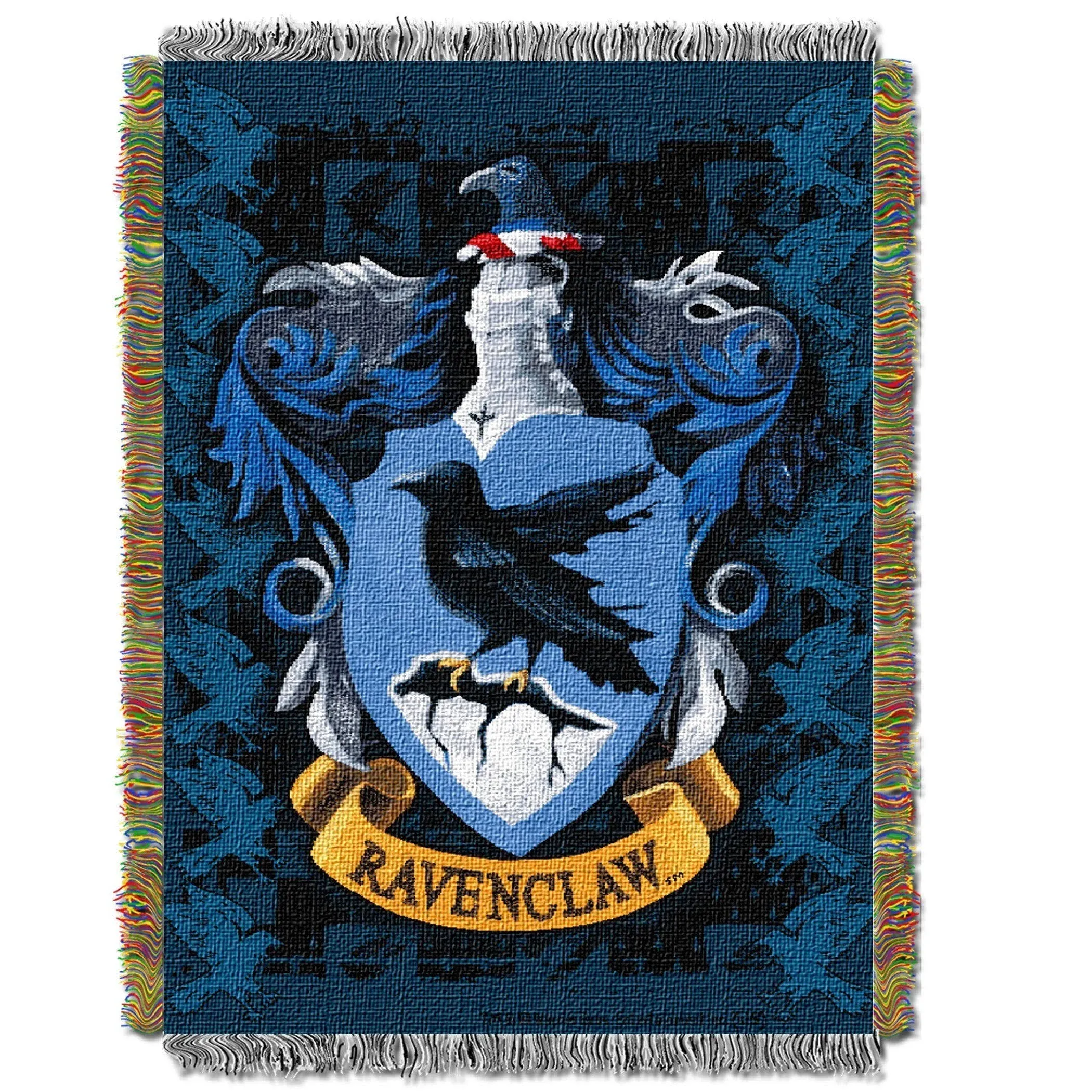 Northwest Harry Potter Woven Tapestry Throw Blanket, 48" x 60", Ravenclaw Crest