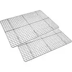 Checkered Chef Cooling Rack Baking Rack Twin Set. Stainless Steel Oven and Safe