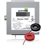 Leviton 1K240-1SW Indoor 120/240V Single Phase kWh Meter Kit, 100A, 2 Solid