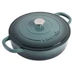 Crock-Pot Crock Pot Artisan Enameled Cast Iron Braiser W/Lid, 5 Quart,Slate Gray