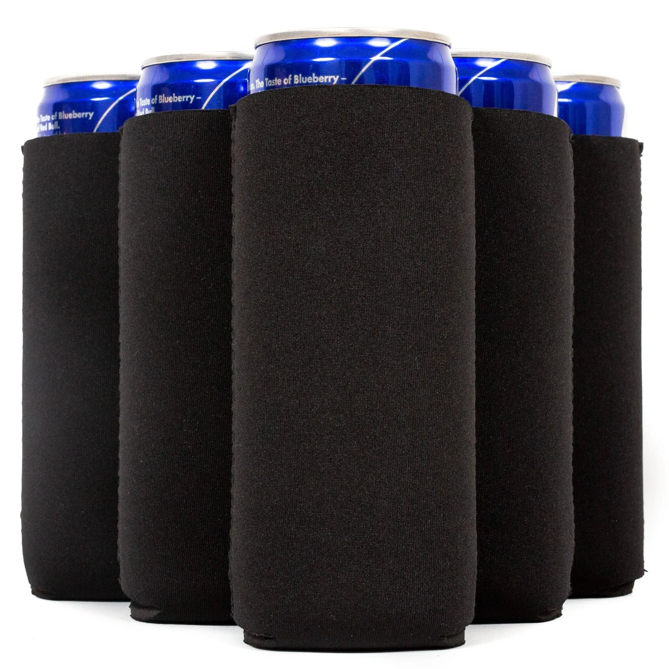 Blank Slim Can Cooler Sleeves, 4mm Skinny Neoprene - 1, 6 Units