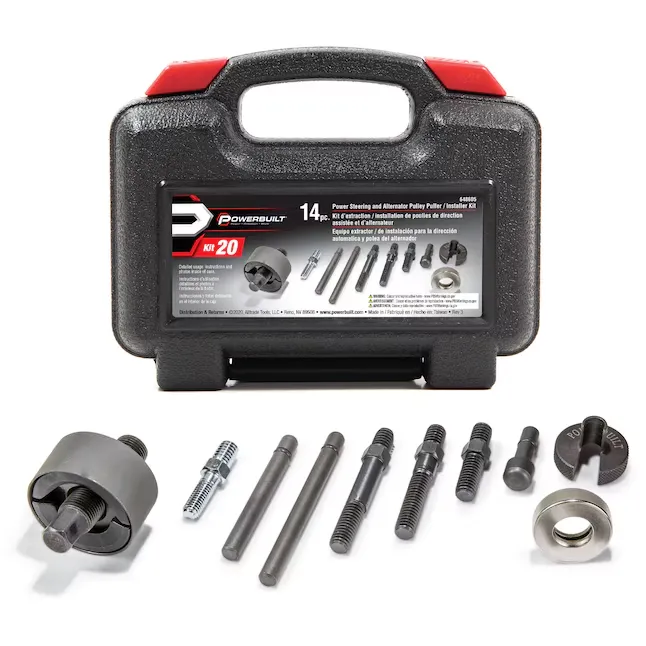 Powerbuilt Power Steering and Alternator Pulley Puller Installer Kit - 648605