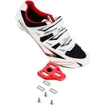 Venzo Bicycle Men's Road Cycling Riding Shoes - 3 Straps - Compatible with Look Delta & for Shimano SPD-SL - Perfect for Road Racing Bikes