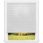 Easy Lift Trim-at-Home Cordless Pleated Light Filtering Fabric Shade Size: 48 inch x 64 inch White