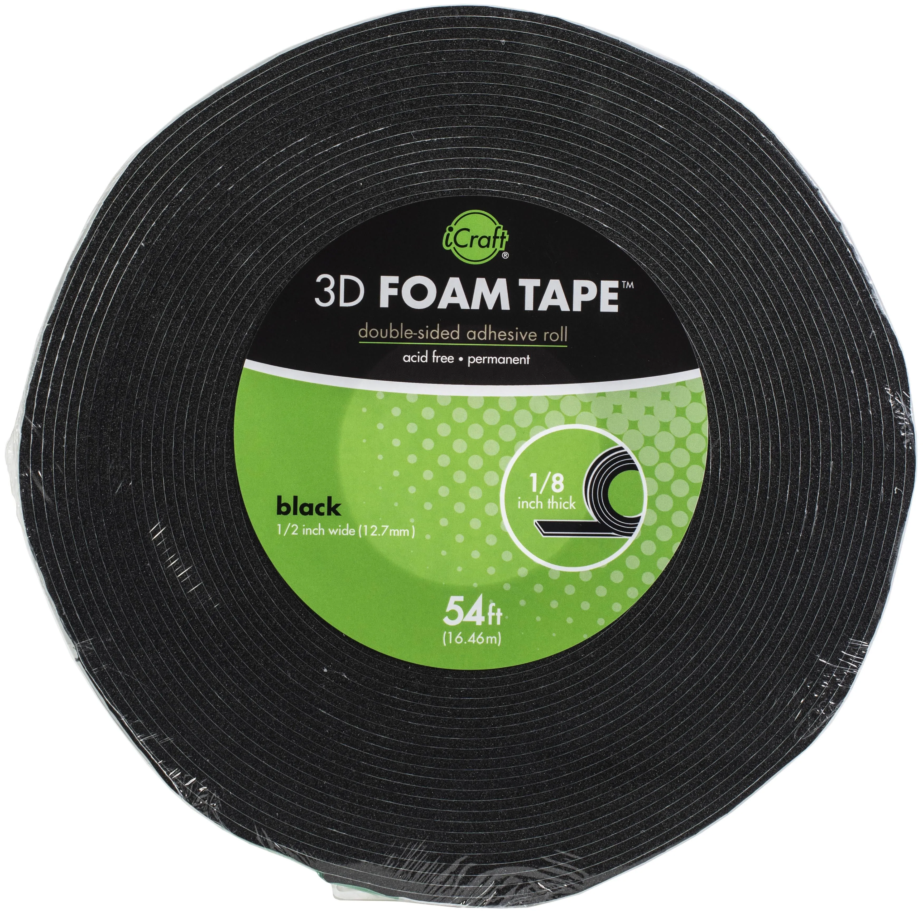 Thermoweb - 3D Foam Tape Black .5"s — Frank Garcia Studio