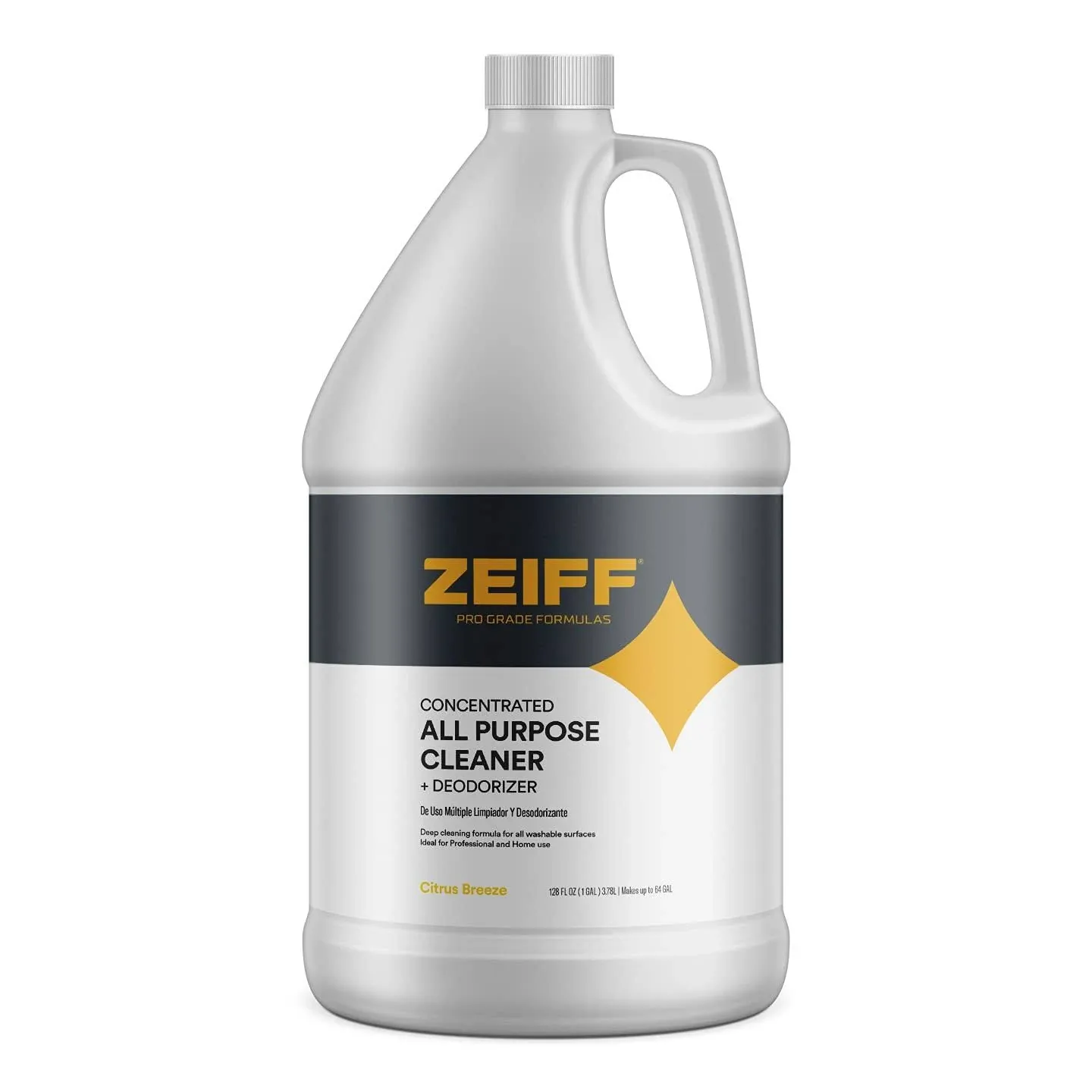 Pro-Grade All-Purpose Cleaner & Deodorizer - Deep Cleaning & Odor Eliminating Formula For Professional & Home Surfaces - 1 Gallon Concentrate - Citrus Breeze