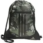 Adidas Alliance II Sackpack, Woodland Essential Camo Olive Strata/Black