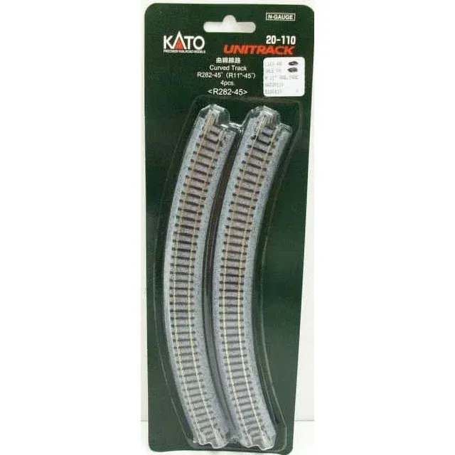 Kato N 282mm 11" Radius Curve 45-Degree (4)