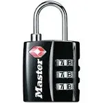 Master Lock Black TSA-Accepted Luggage Padlocks 4680DBLK