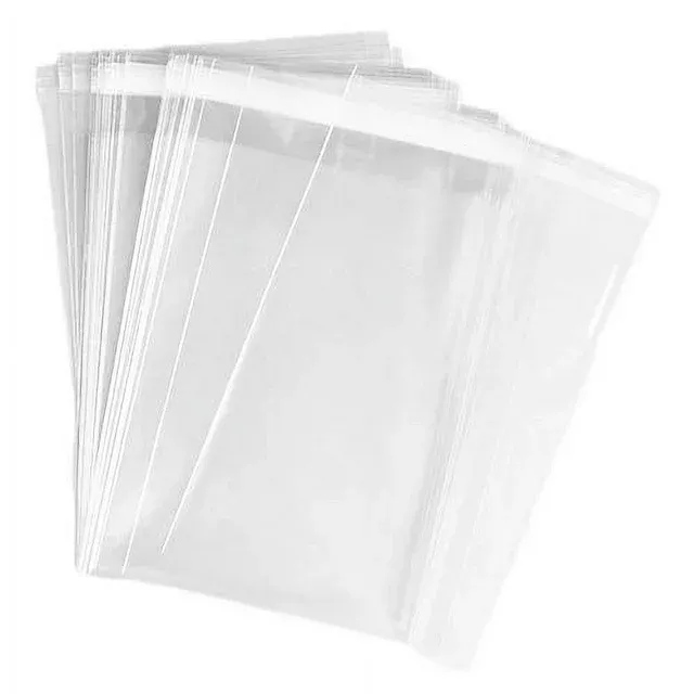 UNIQUEPACKING 100 Pcs 6x9 Clear Resealable Cello/Cellophane 6 x 9 Bags Good for ...