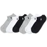 Polo Ralph Lauren Women's Cushion Low Cut Socks - 6 Pack, 9 - 11, Cotton