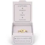 Gold Birthstone Signet Ring