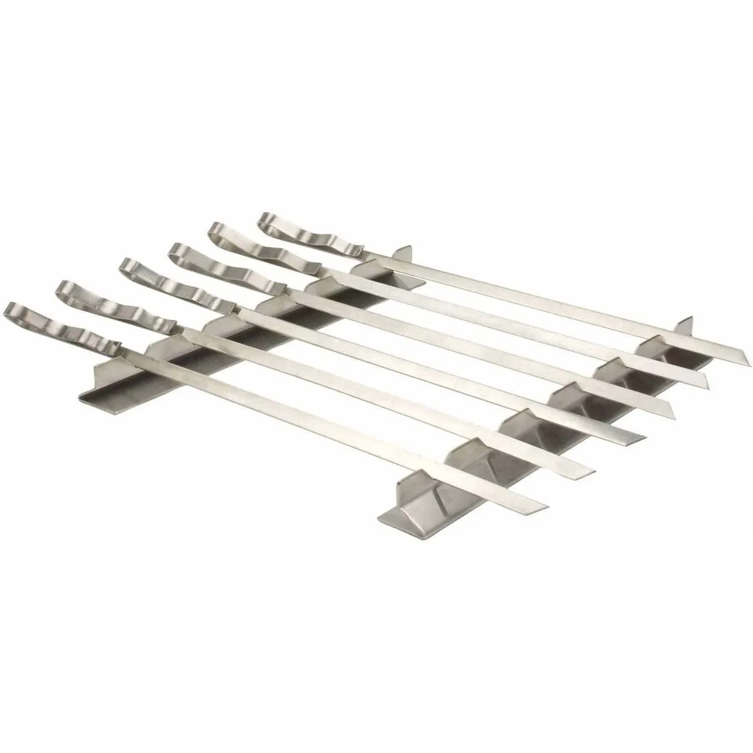 Steven Raichlen Stainless Steel Kabob Rack Set of 6 - 17 inch