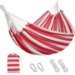 Brazilian Hammock with Tree Straps - Cotton Hammocks Portable Hammock with Ca...