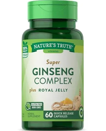 Nature's Truth Ginseng Complex 800 mg Herbal Supplement, 60 ea