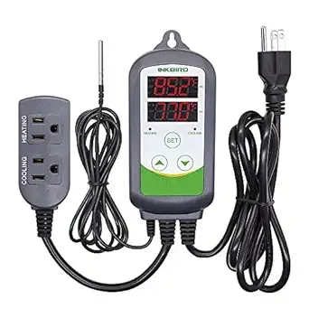 Inkbird ITC-308 Digital Temperature Controller Outlet Thermostat, 2-Stage, 1100W