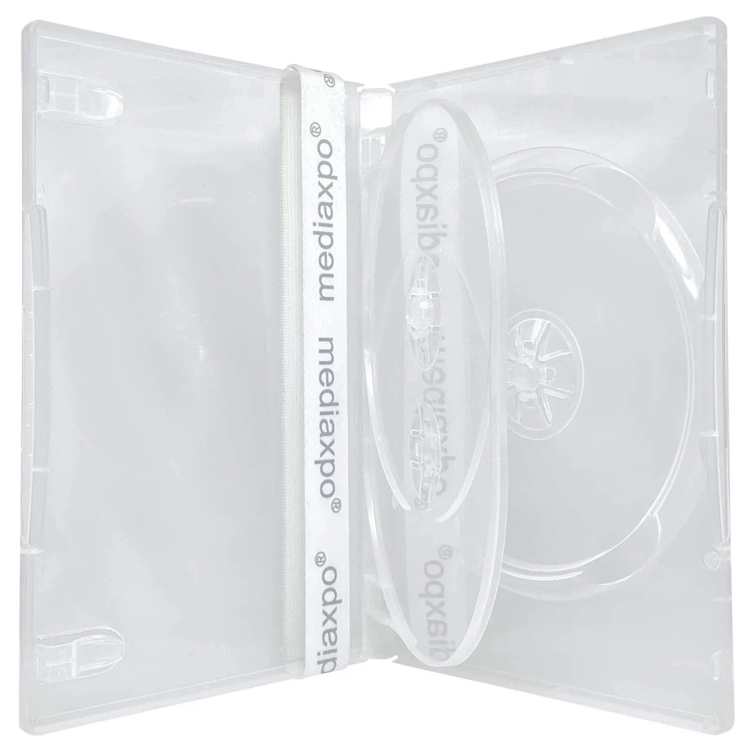 CheckOutStore 10 Standard Clear Triple 3 Disc DVD Cases