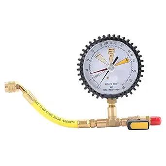 Nitrogen Pressure Test Gauge For Air Conditioning Refrigerant Car Central Air Co