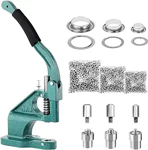 BEAMNOVA Grommet Machine Tool Kit Multi-Sizes Hand Press Eyelet 3 Dies 0 2 4 1 8 ...