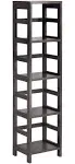 Winsome Wood Leo Model Name Shelving, Small, Espresso