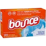 Bounce Fresh Linen Dryer Sheets 120 ct Box