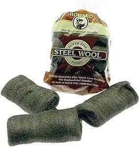 Howard "0000" Super Fine Finish Steel Wool - 8 Pads