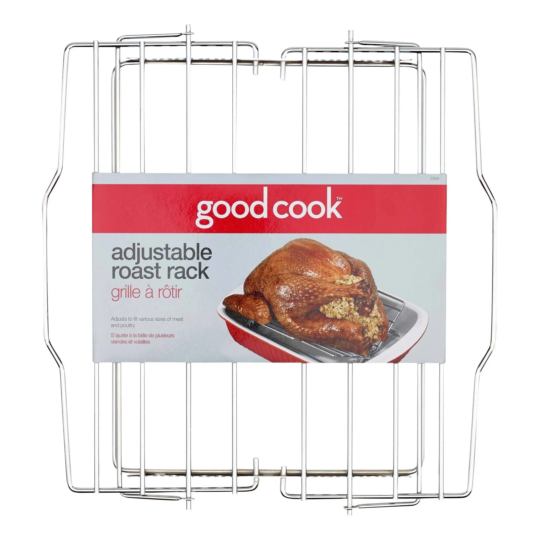 BRADSHAW INTERNATIONAL 23803 Chrome Adjustable Roast Rack