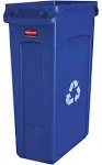 Rubbermaid Commercial 354007BE Slim Jim 23-Gallon Recycling Container