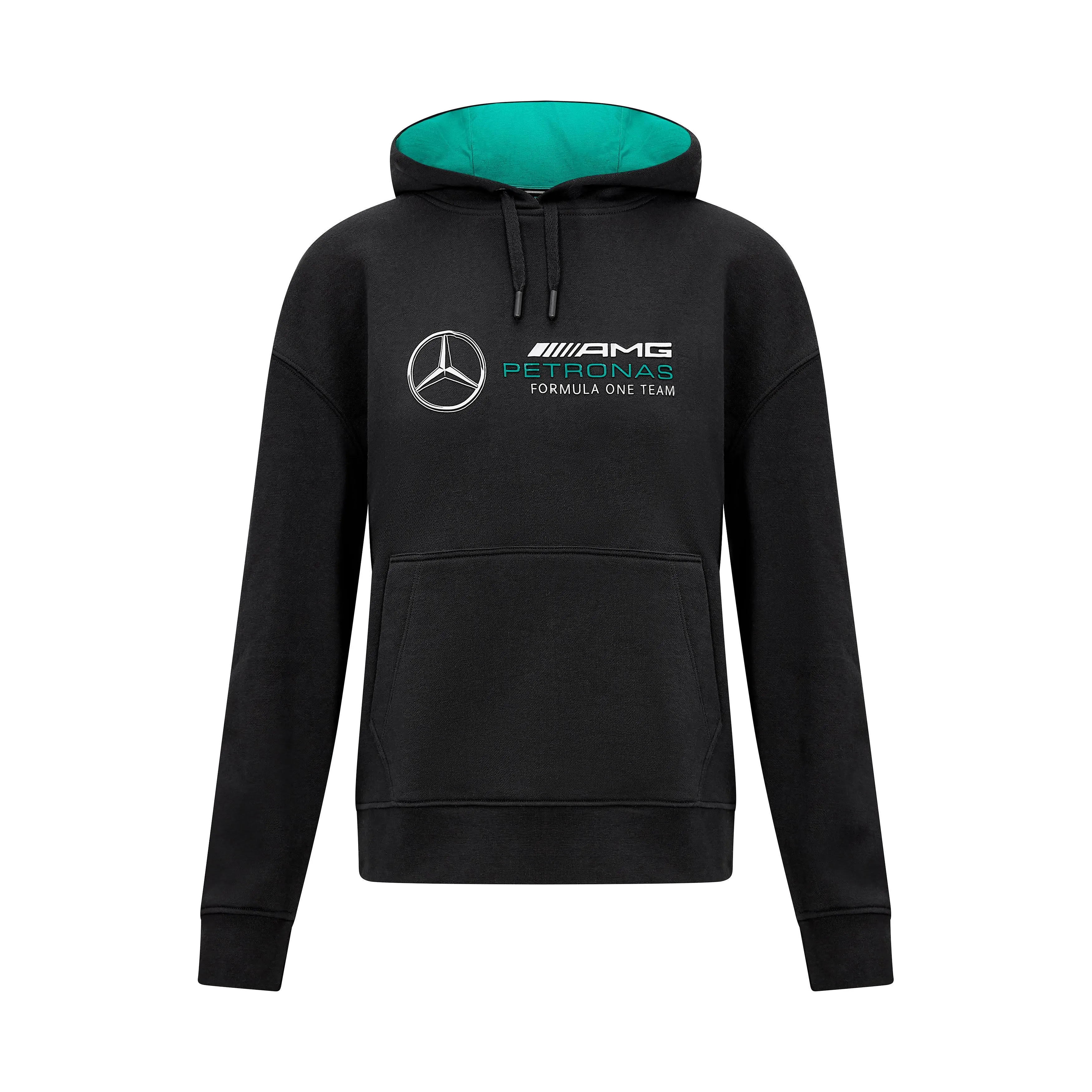 Mercedes AMG Petronas F1 Logo Hooded Sweat - Black unisex