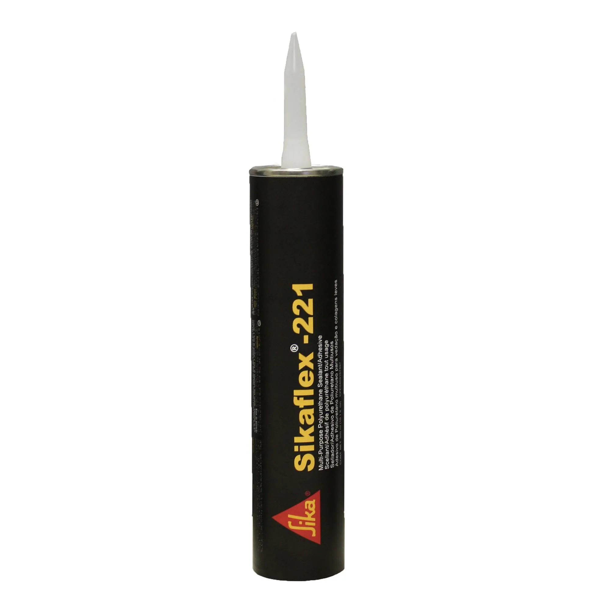 Sika Sikaflex 221 Multi-Purpose Polyurethane Sealant-Adhesive - 10.3oz(300ml) Cartridge - Black