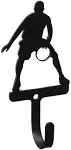 Village Wrought Iron Basketball Player - Wall Hook Small