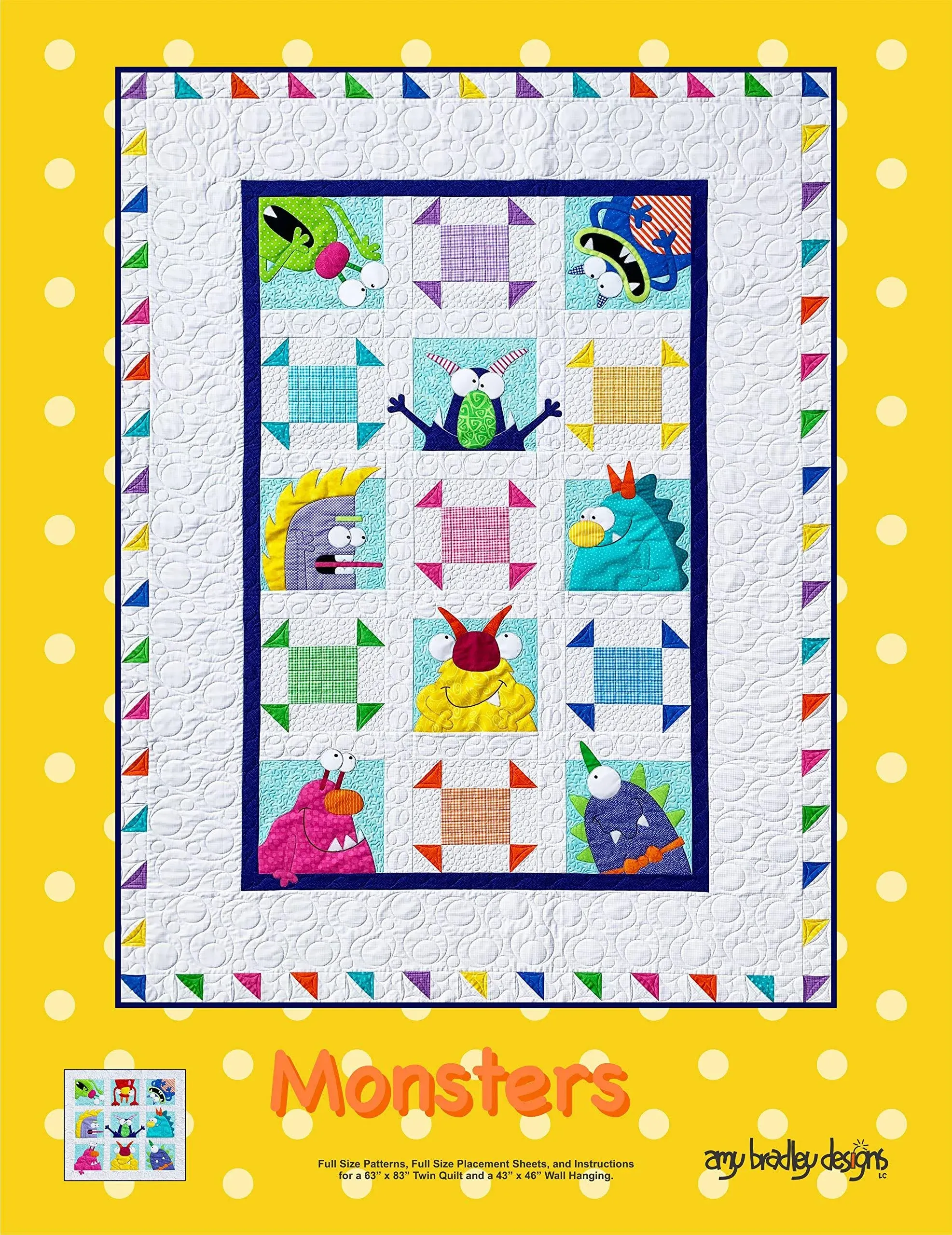 Amy Bradley Designs Monsters Quilt Pattern