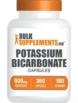 Potassium Bicarbonate Capsules - An Essential Mineral Supplement Powder / 100 Grams (3.5 oz) | BulkSupplements