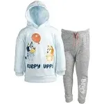 Bluey Bingo Toddler Boys Fleece Hoodie and Pants Outfit Set Blue / Grey 5T