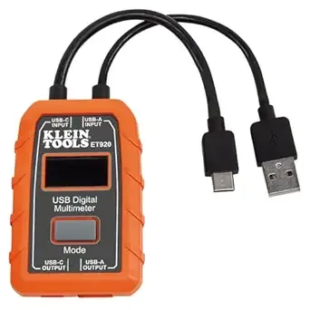 Klein Tools ET920 USB Digital Meter - USB-A & USB-C