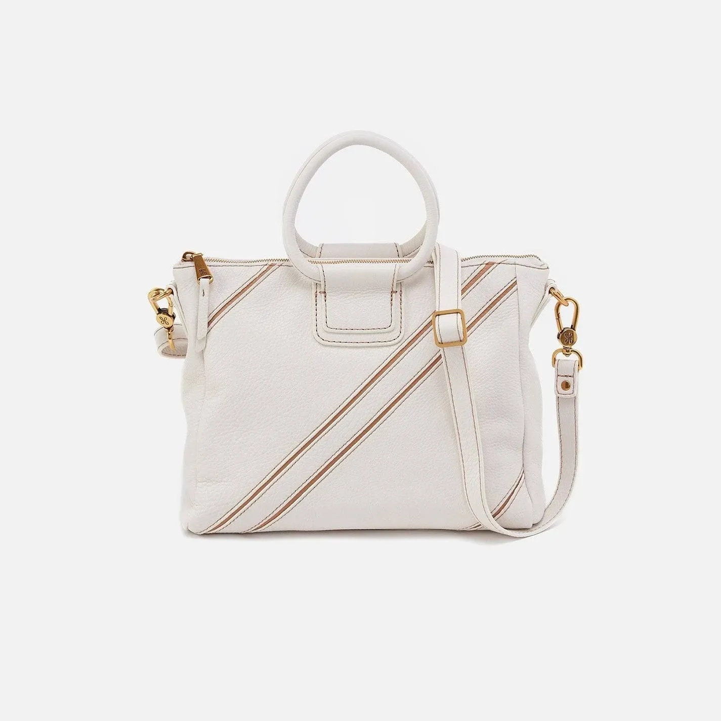 Hobo Sheila Medium Satchel, White Stripe