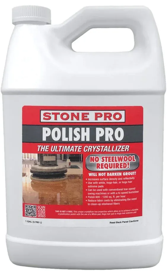 Stone Pro - Polish Pro - The Ultimate Crystallizer, No Steelwool Required (Quart)