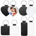 8 Pcs Women's Sublimation Keychains