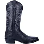 Dan Post Mens Winston Lizard Round Toe Dress Boots Mid Calf - Black