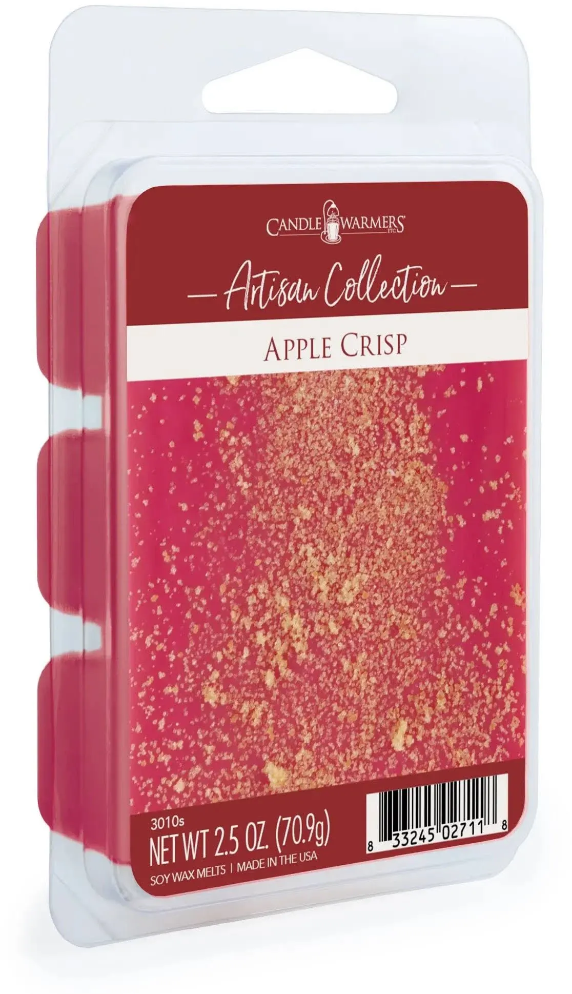 Candle Warmers Artisan Collection Soy Wax Melt, Apple Crisp - 2.5 oz