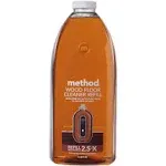 Method Hardwood Floor Cleaner, Easy Squirt + Mop Design Covers Floor in Fewer Sweeps, Use as Laminate or Sealed Wood Floor Cleaner, Almond Scent, 739 ml Bottles, 6 Pack, Packaging May Vary